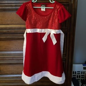 Holiday editions, Santa Velour Girls Dress